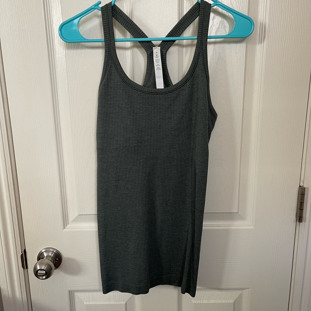 Lululemon womens ebb to street tank in green